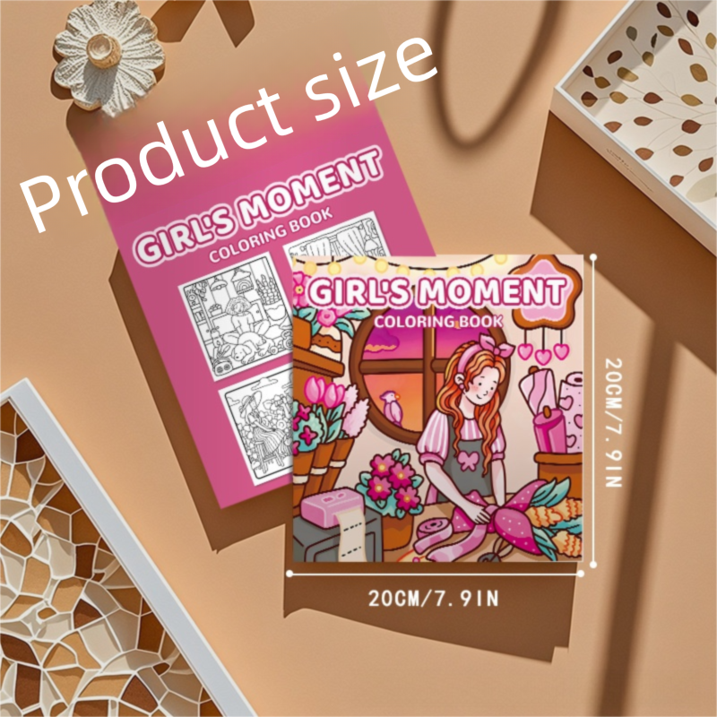 Relaxing Lifestyle Colouring Book - 20 x 20 cm Square Creative Colouring and view 4
