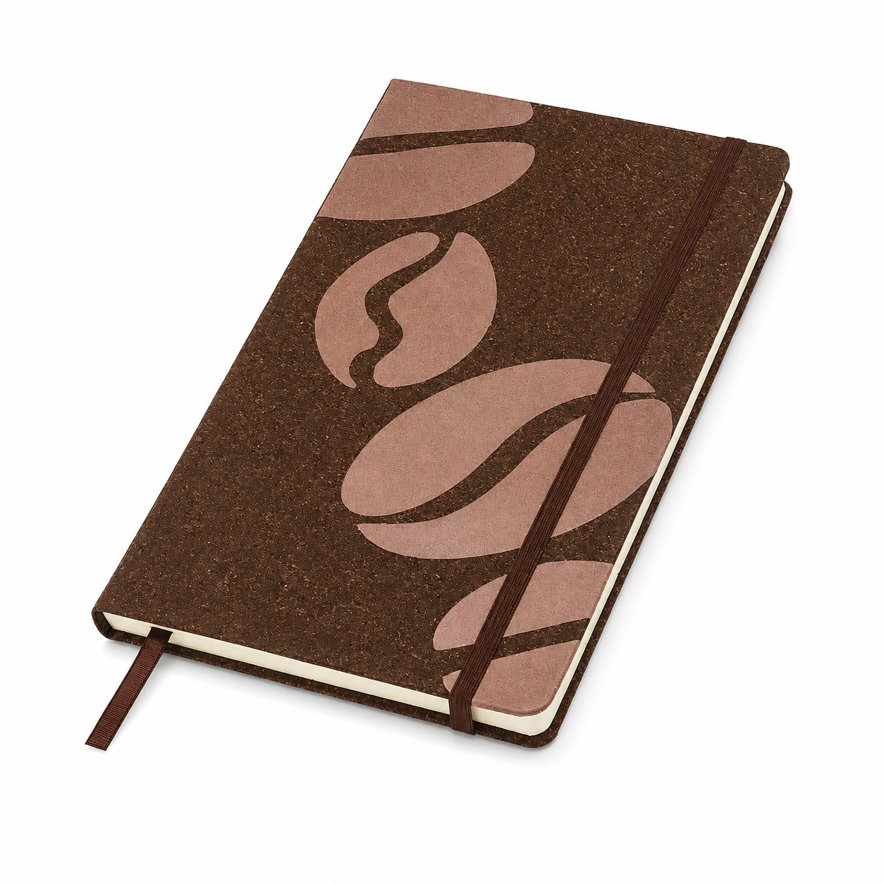 Coffee Pattern Hardcover Notebook - 90 Sheets