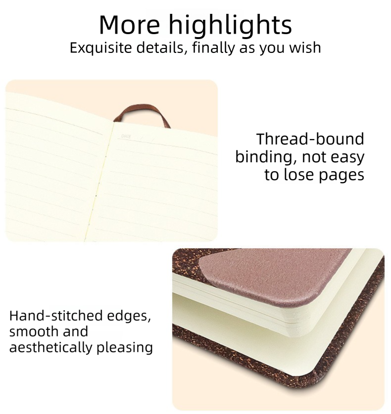 Coffee Pattern Hardcover Notebook - 90 Sheets view 4
