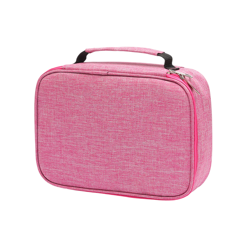Large Capacity 72-Slot Pencil Case - Pink Multi-Layer Zipper Stationery