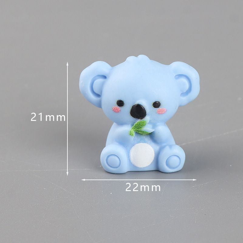 6-Pack Mini Koala Figurines - Cute 3D Resin Animal Ornaments view 5