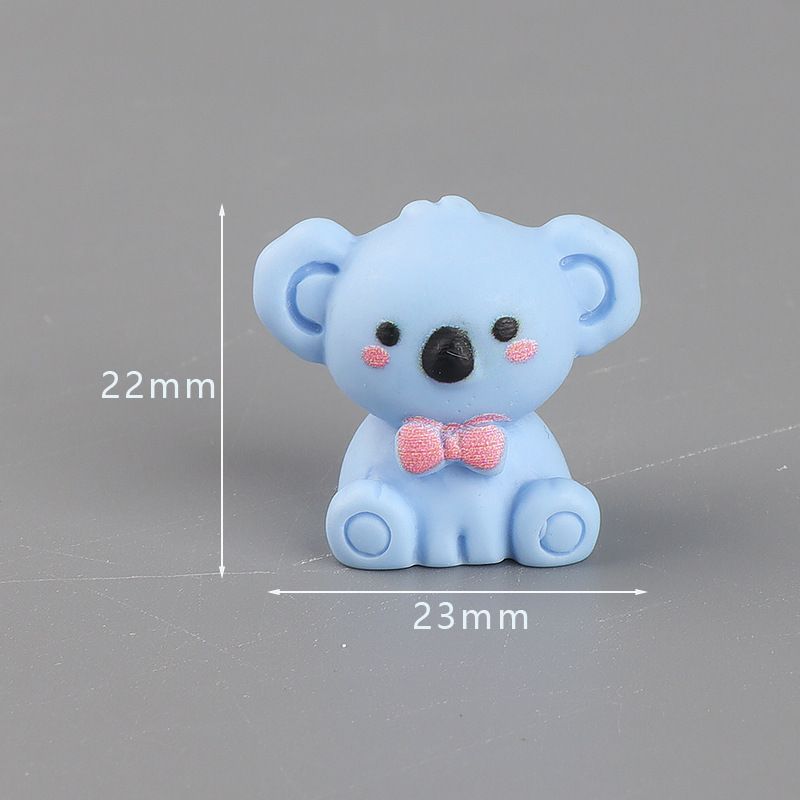 6-Pack Mini Koala Figurines - Cute 3D Resin Animal Ornaments view 7