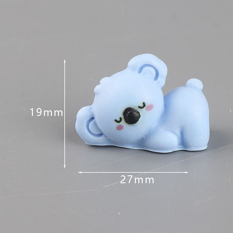 6-Pack Mini Koala Figurines - Cute 3D Resin Animal Ornaments view 8