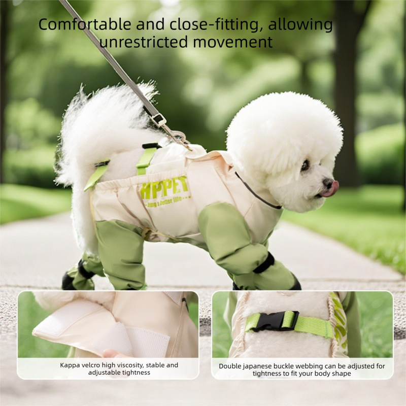 Size XL Four Leg Waterproof Pet Jumpsuit with Adjustable Straps view 5