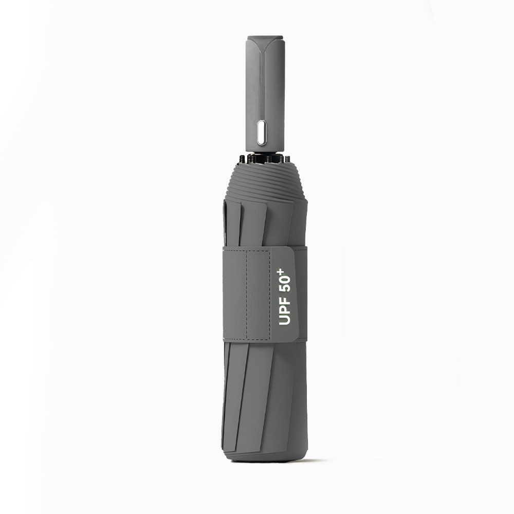 Automatic Folding Umbrella (Gray)- 105 cm Large Canopy