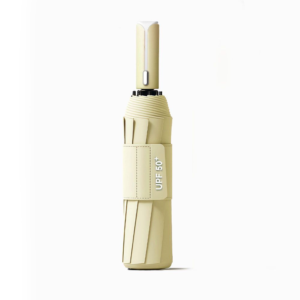 Automatic Folding Umbrella (Yellow) - 105 cm Large Canopy
