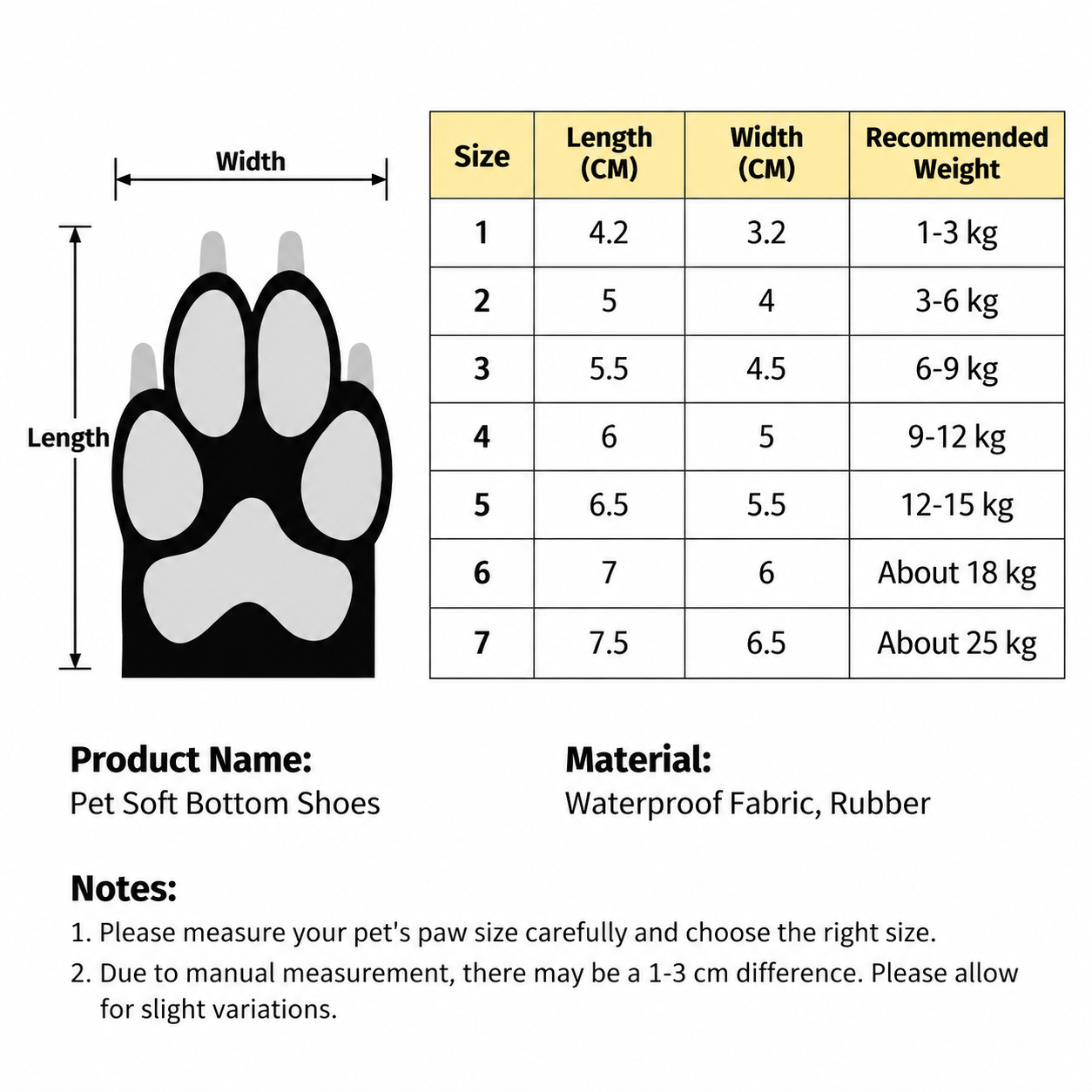Red 4 Pack Waterproof Dog Boots (Size 7) - Reflective Paw Protectors with Soft view 6