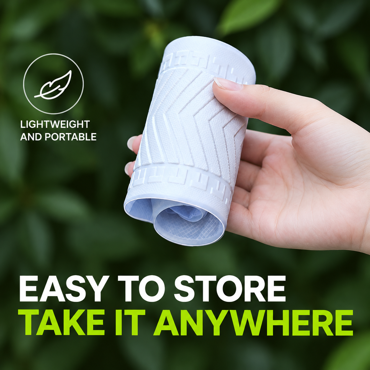 White L High Top Waterproof Rain Shoe Covers - 40 cm Reusable Overshoes with view 5
