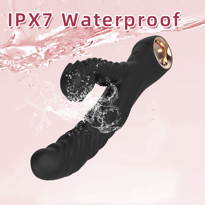 Dual Stimulation Vibrator - Textured Personal Massager with Flexible Dual-Arm view 3
