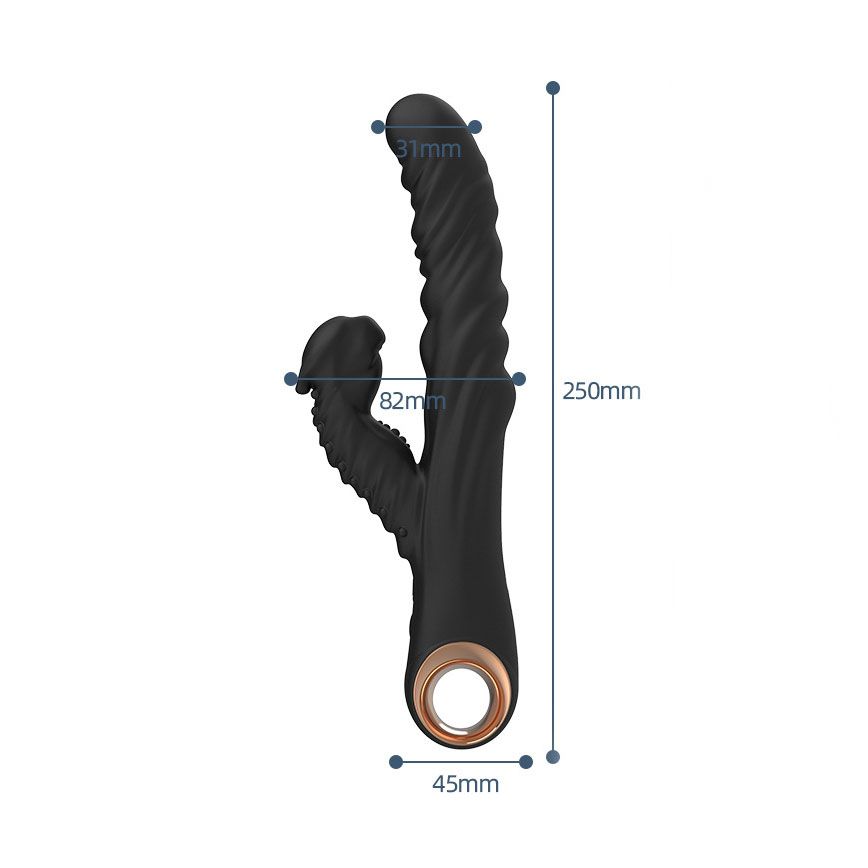 Dual Stimulation Vibrator - Textured Personal Massager with Flexible Dual-Arm view 6