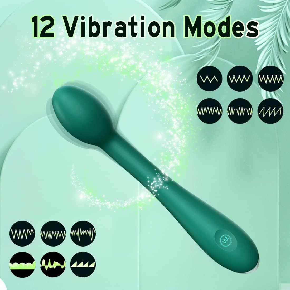 Rose Red Rechargeable Wand Vibrator - 12 Vibration Modes view 2