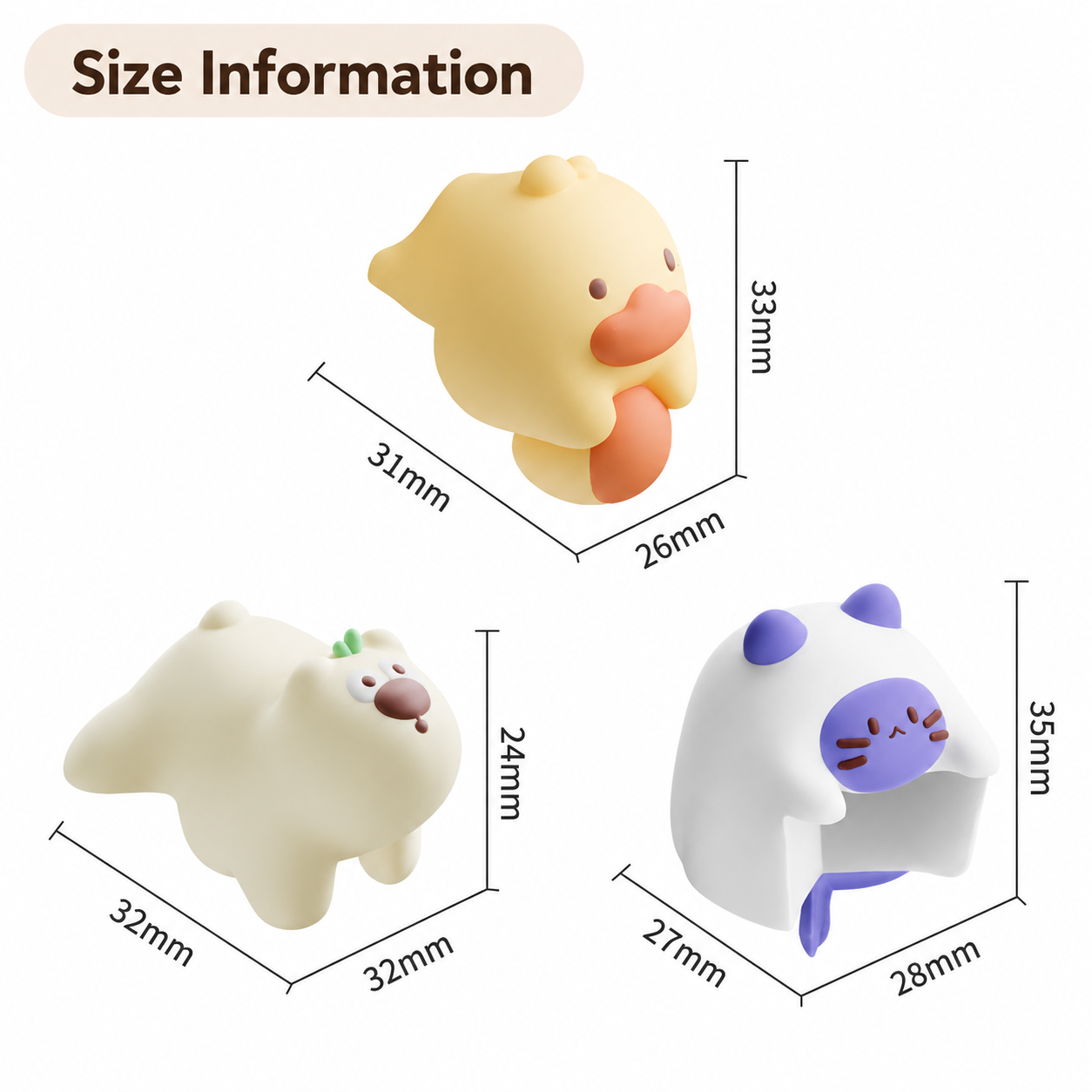 Yellow Duck 4 Pack Cartoon Silicone Corner Protectors - Soft Right Angle view 7