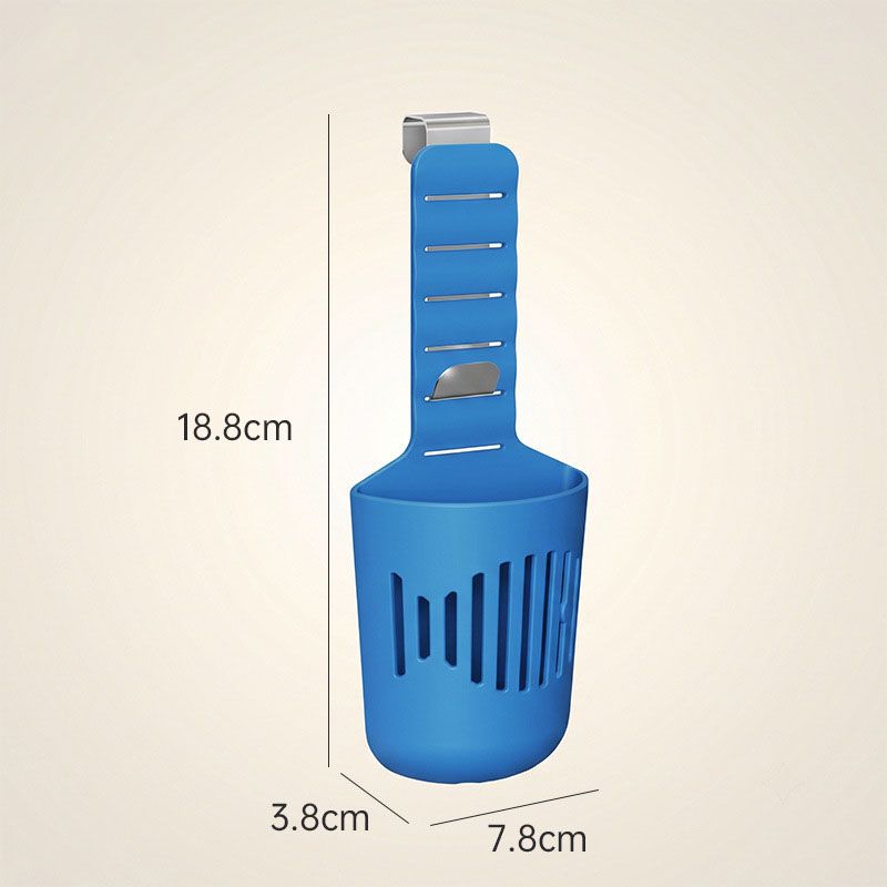 Blue Toilet Tank Cleaning Tablet Holder - Adjustable Hanging Cistern Basket view 7