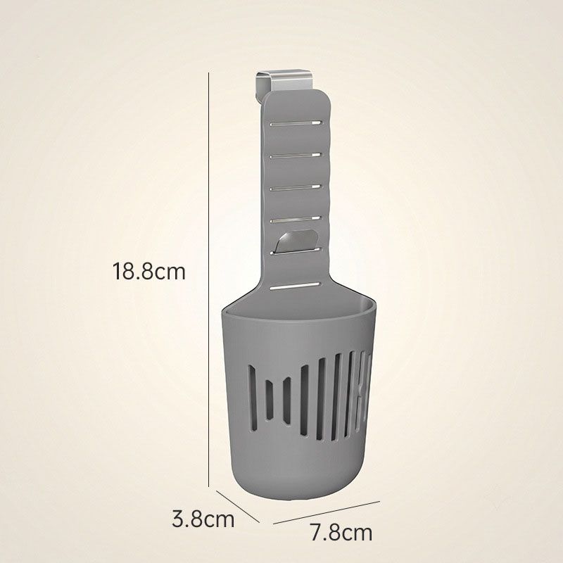 Gray Toilet Tank Cleaning Tablet Holder - Adjustable Hanging Cistern Basket view 8
