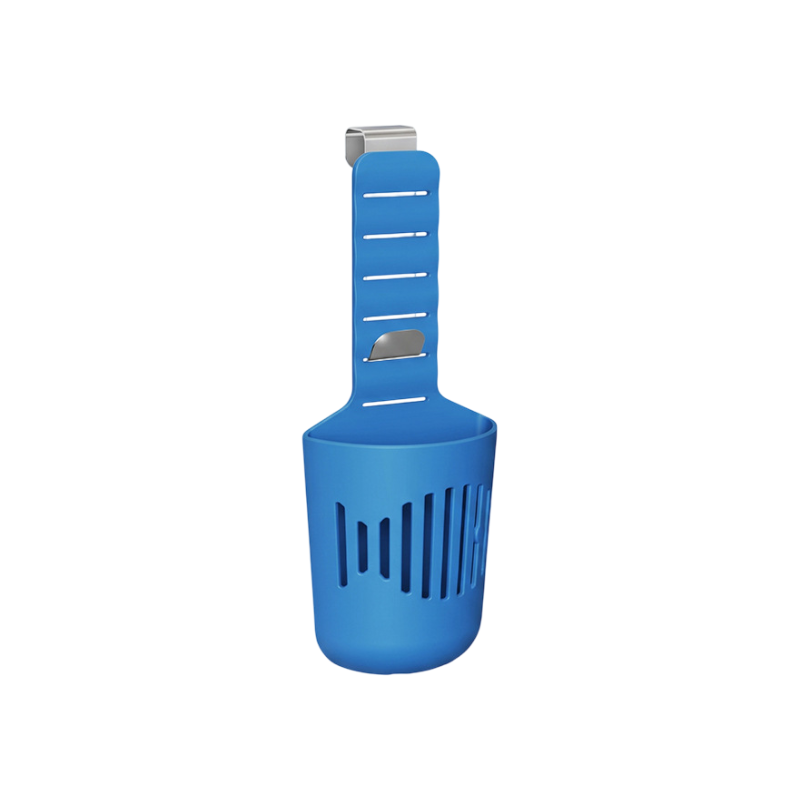 2 PCS Blue Toilet Tank Cleaning Tablet Holder - Adjustable Hanging Cistern