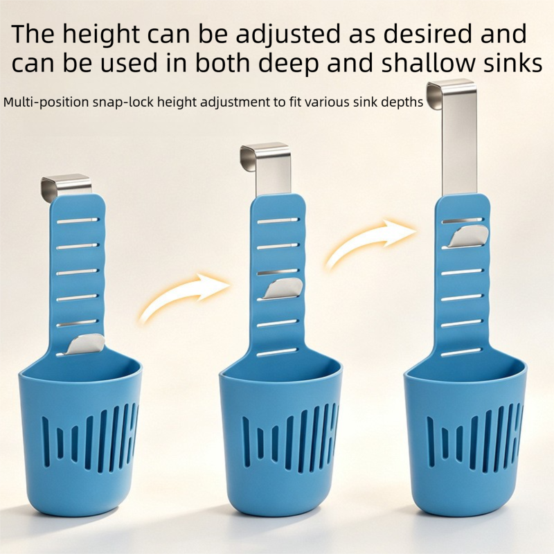 2 PCS Gray Toilet Tank Cleaning Tablet Holder - Adjustable Hanging Cistern view 4