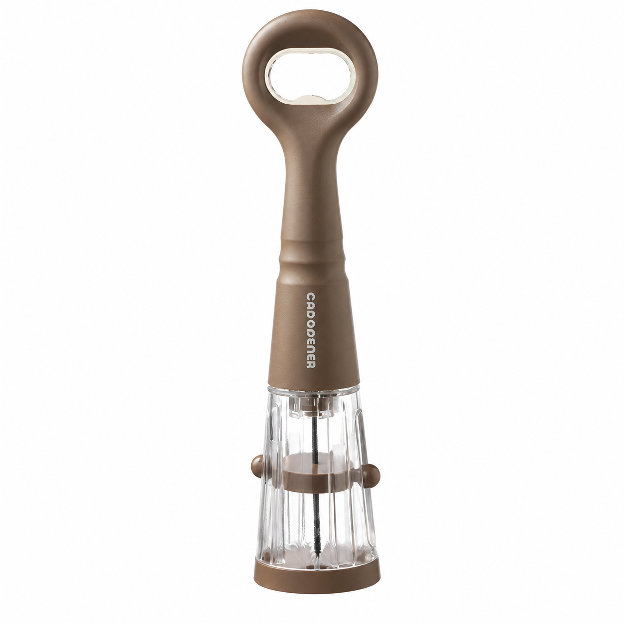 Brown 2 in 1 Air Pressure Wine Bottle Opener - 24cm Pneumatic Cork Remover