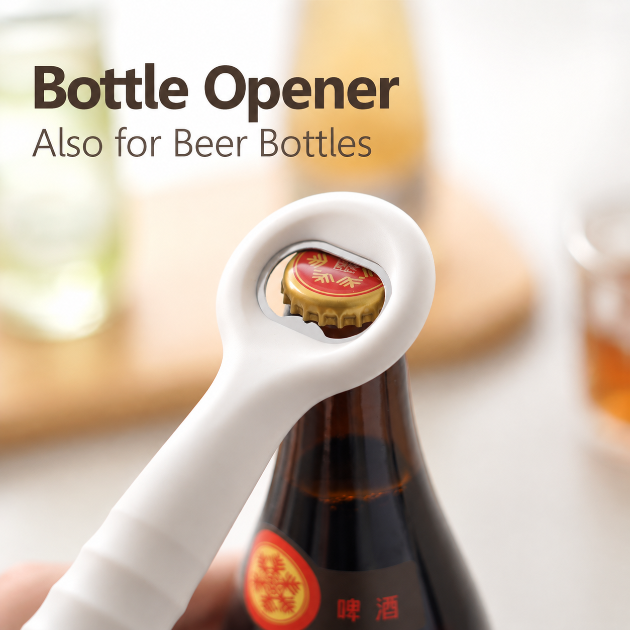 Brown 2 in 1 Air Pressure Wine Bottle Opener - 24cm Pneumatic Cork Remover view 5