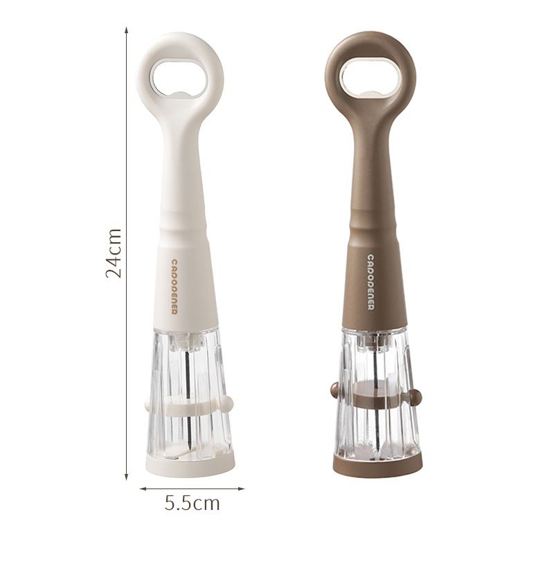 Brown 2 in 1 Air Pressure Wine Bottle Opener - 24cm Pneumatic Cork Remover view 7