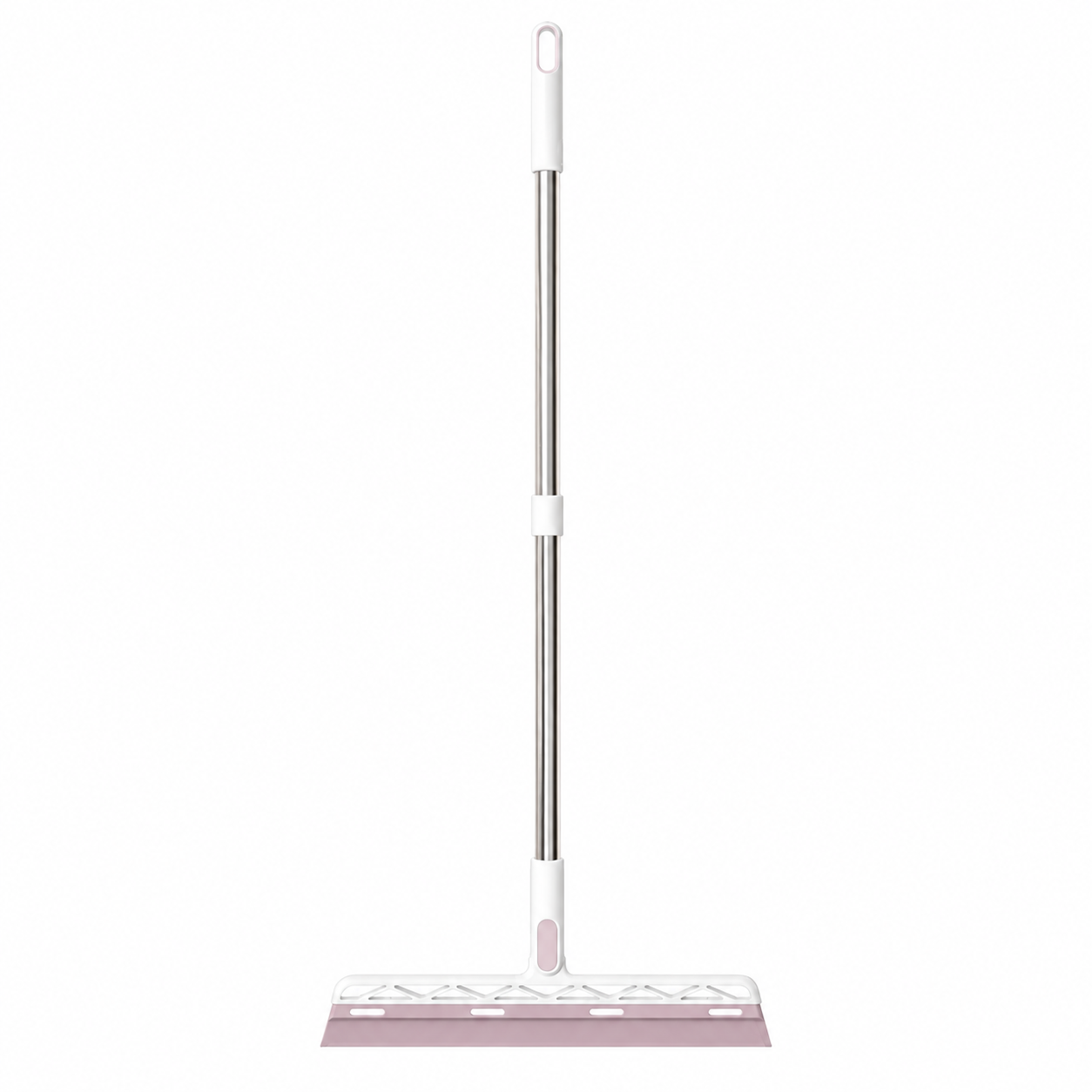 Purple 2 in 1 Floor Squeegee Broom - 102cm Long Handle 32cm Double Sided