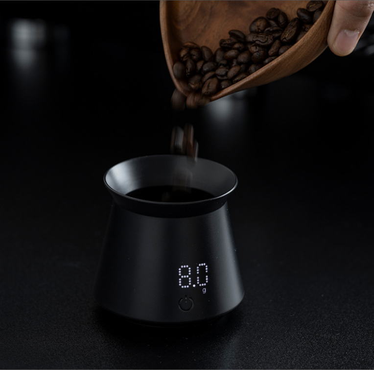 Mini Coffee Dosing Cup Scale - 0.1g Precision Digital Coffee Bean Scale with view 3