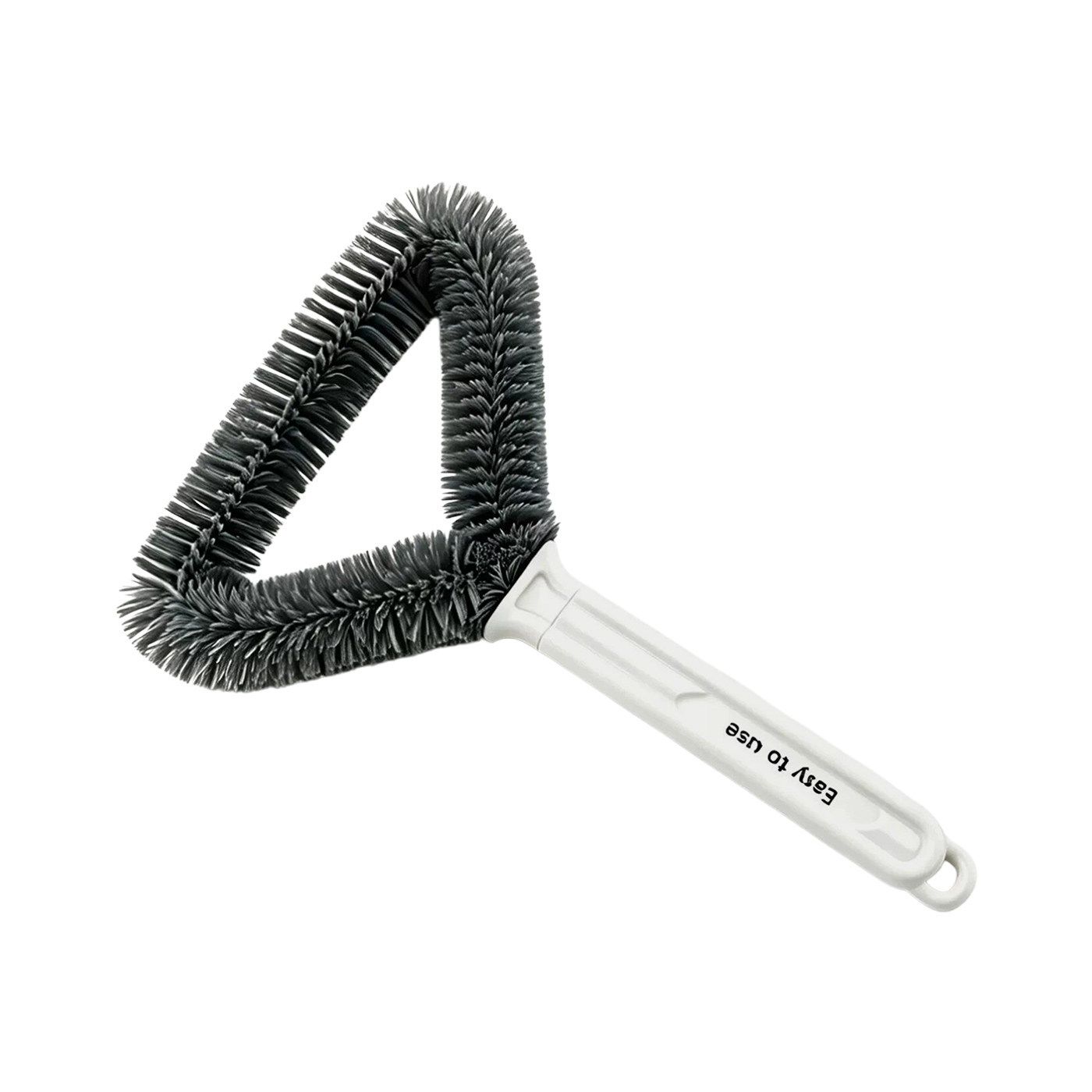 Triangular Window Screen Cleaner Brush - 32cm Long Handle Durable Bristles for