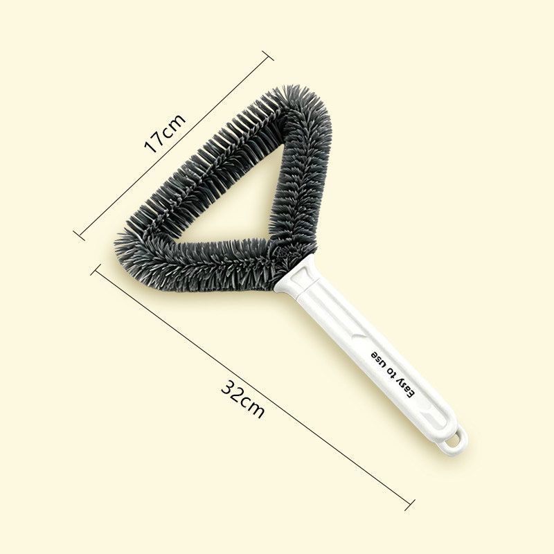 Triangular Window Screen Cleaner Brush - 32cm Long Handle Durable Bristles for view 6