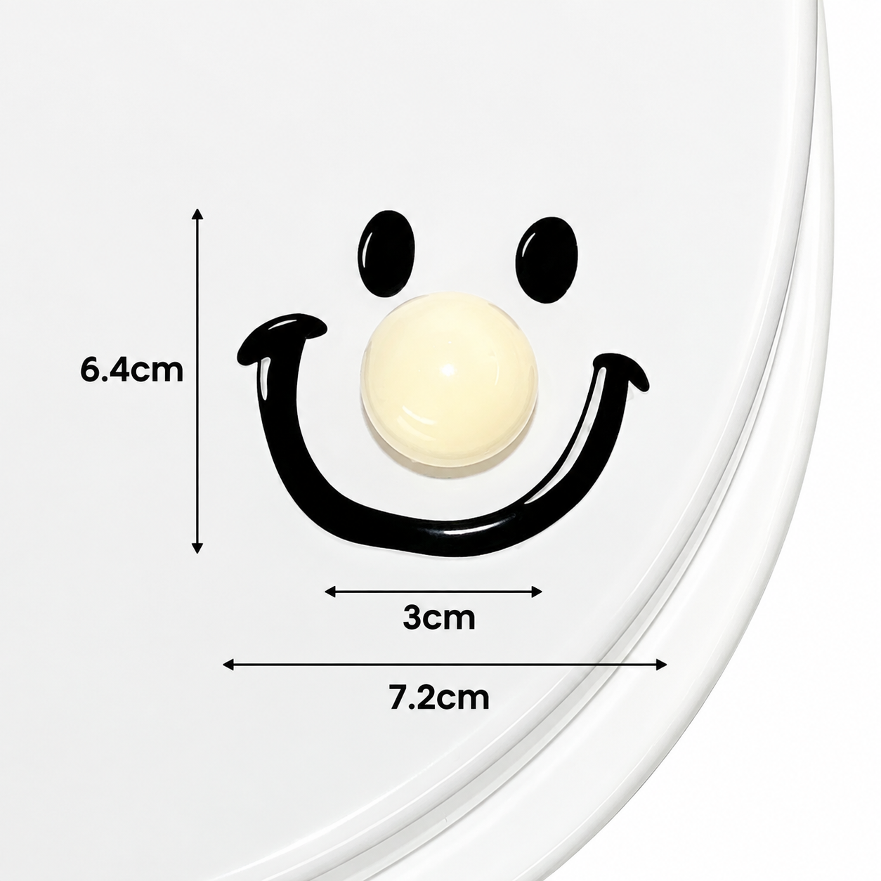2 PCS Red Smiley Face Toilet Seat Lifter - Adhesive Bathroom Lifter Handle for view 6