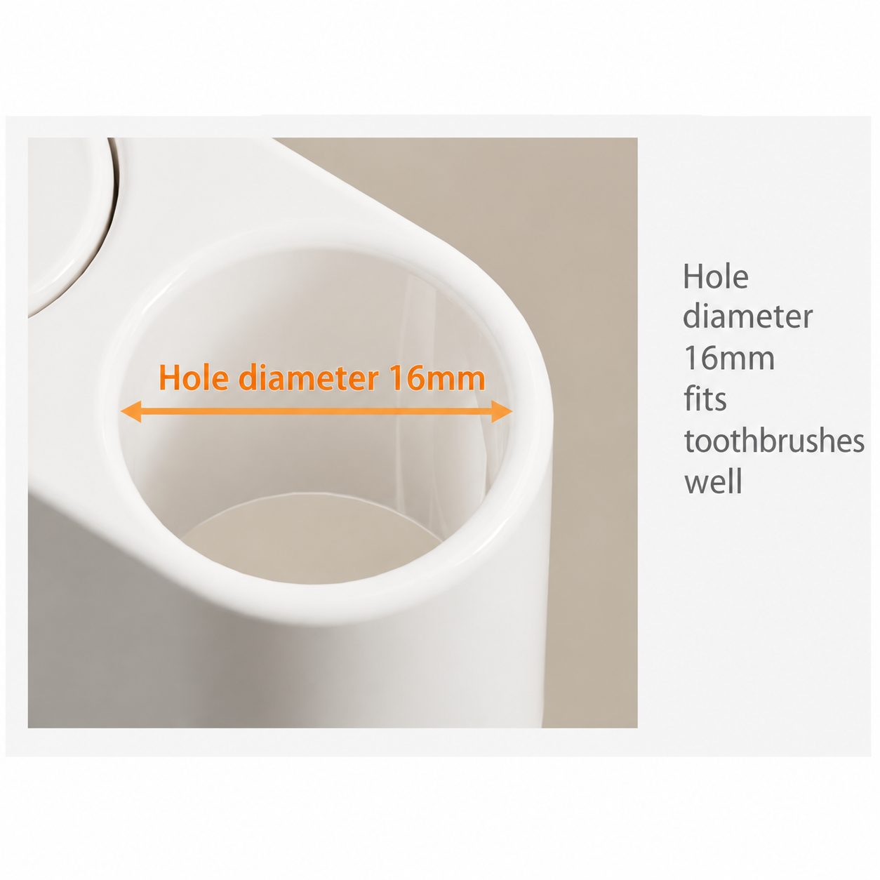 2 PCS 360 Rotating Toothbrush Holder - Vertical Layered Storage Stand with view 6