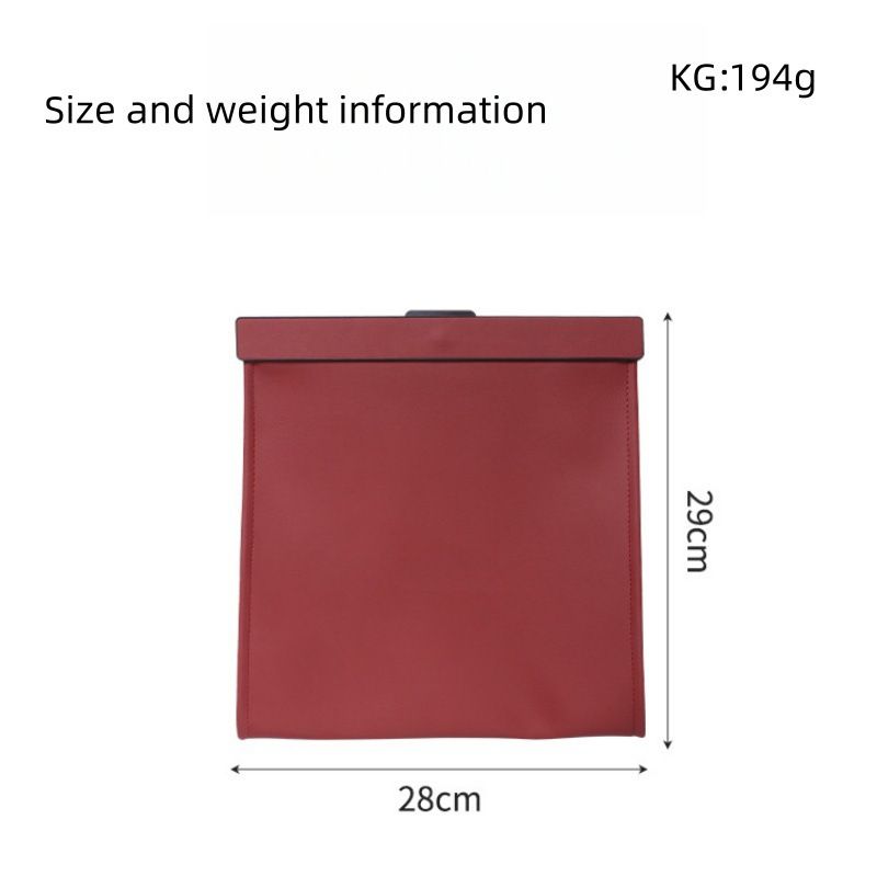Brown Car Door Storage Bag with Magnetic Closure - Hanging Seat Back Organiser view 6