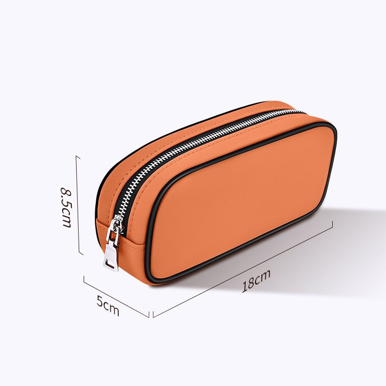 Black Magnetic Car Storage Pouch - 18 cm Microfiber Leather Zipper Organiser view 6