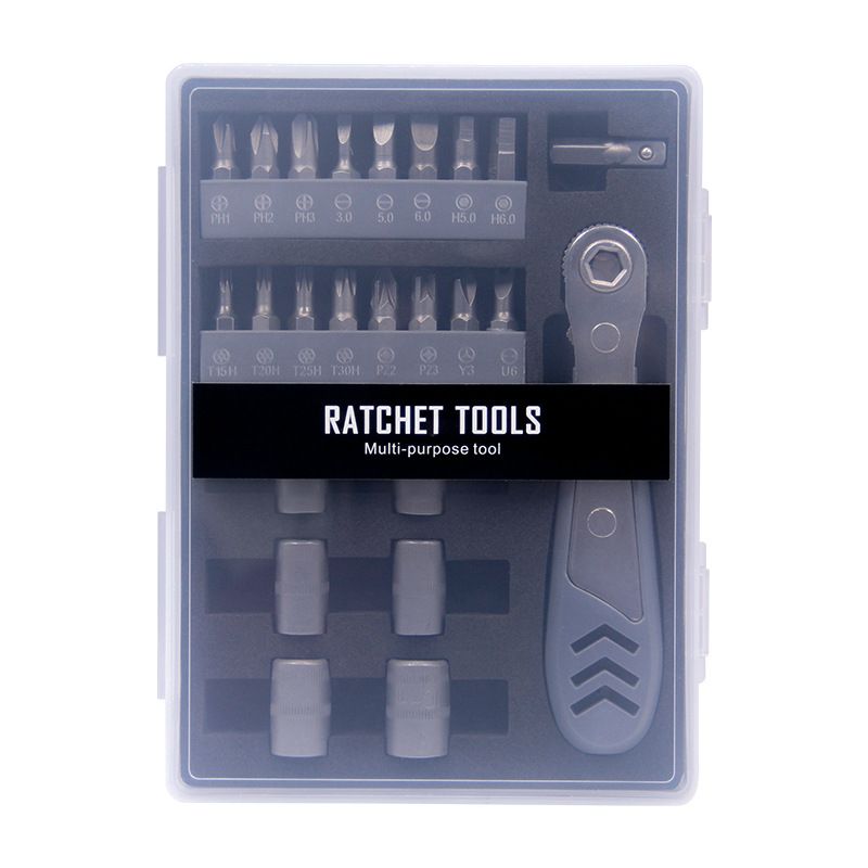 24 in 1 Ratchet Screwdriver Set - Compact Multi Bit Repair Tool Kit with