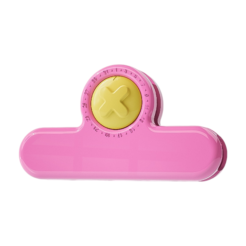 Rose Red Timing Sealing Clip with Magnetic Date Tracker - 5 Pack Kitchen Snack
