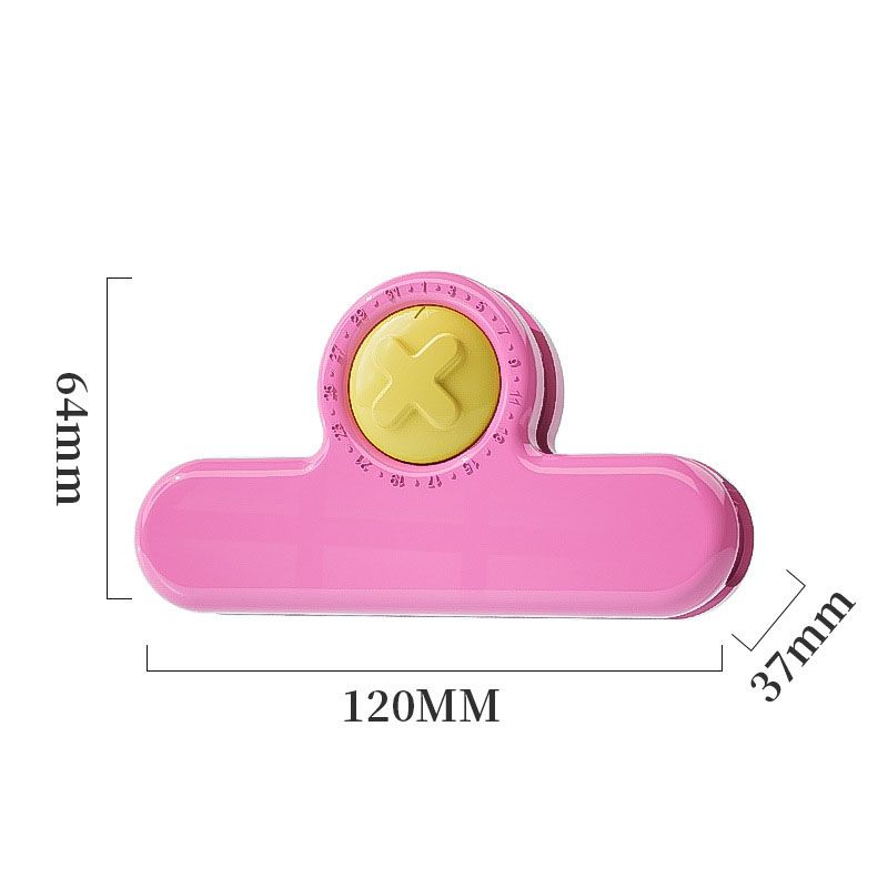 Rose Red Timing Sealing Clip with Magnetic Date Tracker - 5 Pack Kitchen Snack view 7
