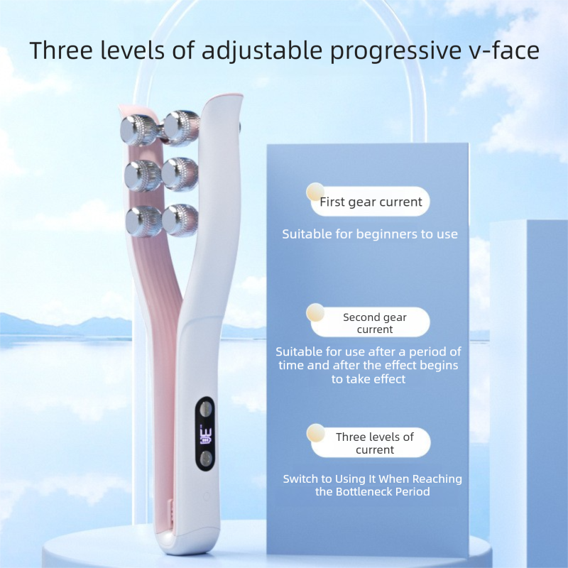 Electric EMS Microcurrent Facial Roller - 3-Level V-Face Contouring Device view 3