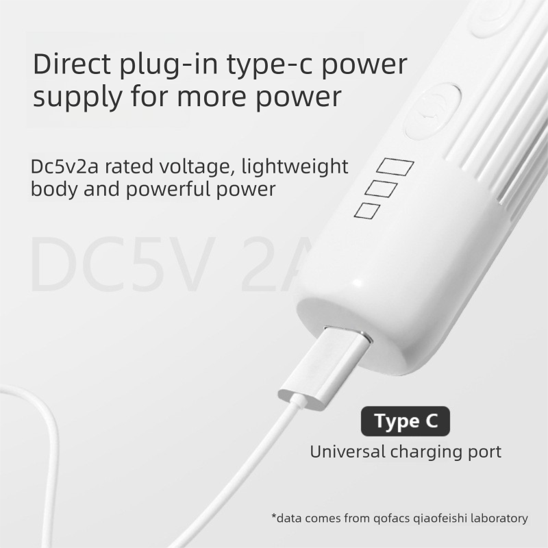 Corded Electric Nail Drill with Adjustable Speed - USB Type-C Manicure view 3