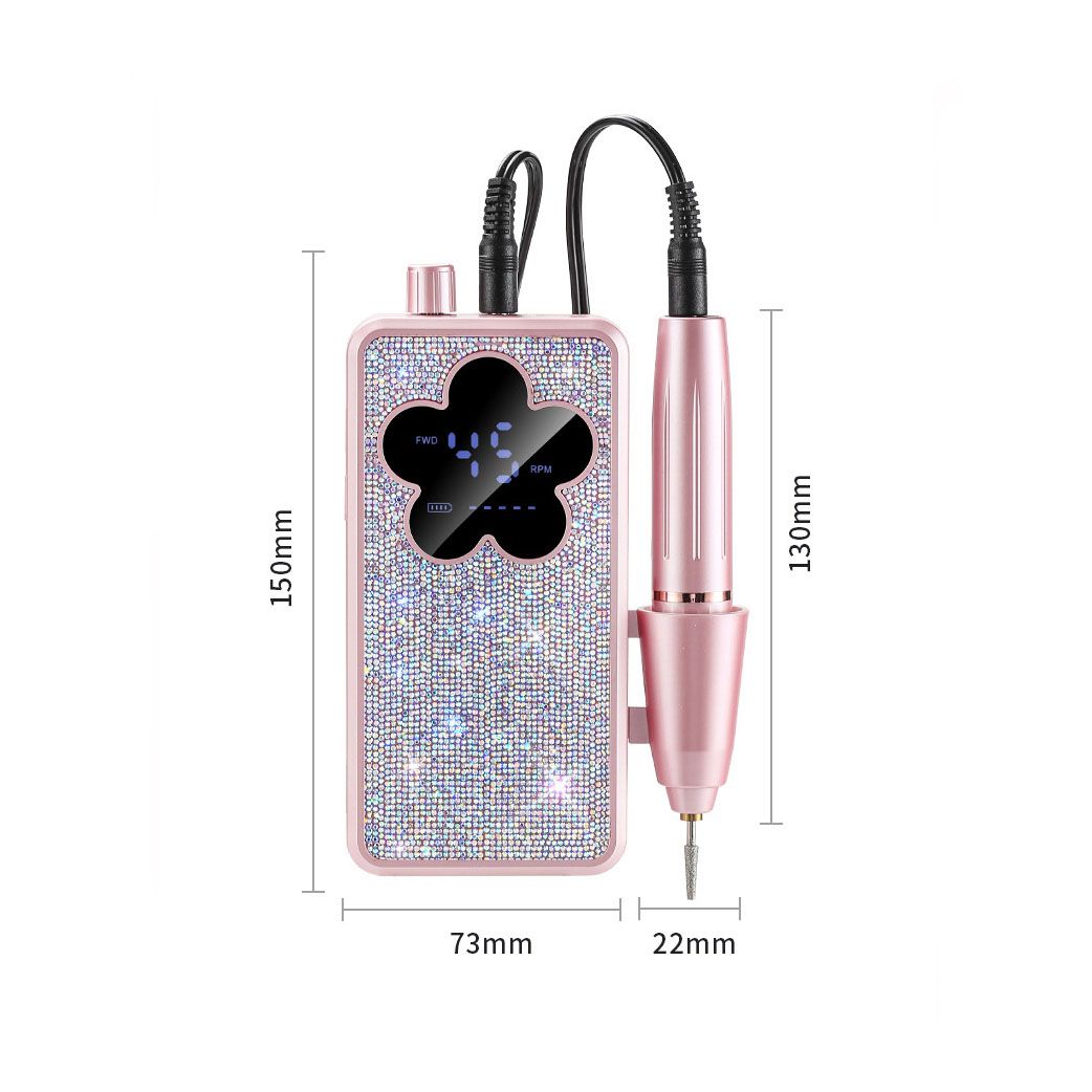 Electric Nail Drill Kit with Diamond Decor Design view 7