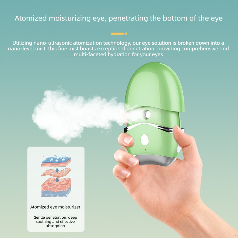 Green Portable Eye Mist Spray Device with Warm Compress - Rechargeable Type-C view 3