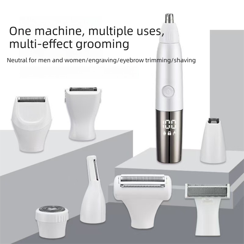 Women's 8-in-1 Electric Rechargeable Grooming Kit with LED Display view 2