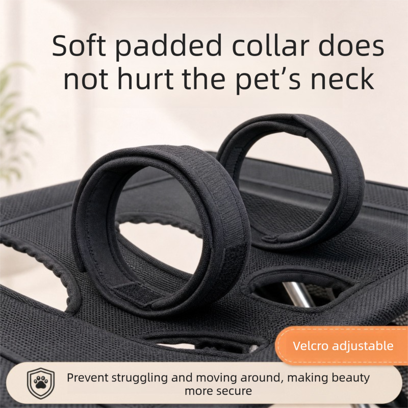 Portable Foldable Pet Grooming Table with Mesh Base and Adjustable Restraint view 3