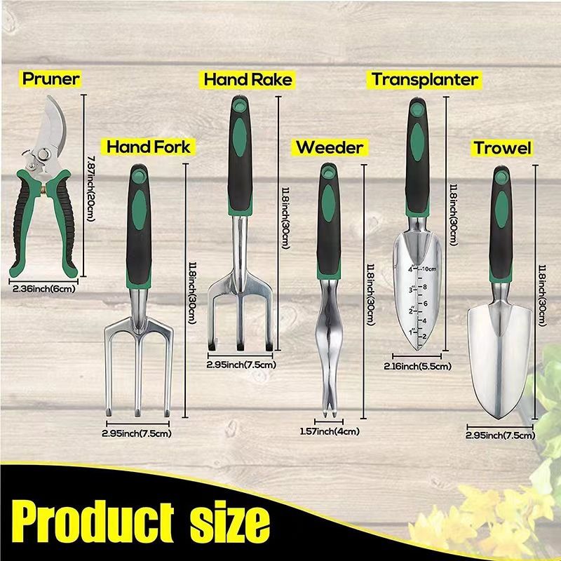 11 Piece Gardening Tool Set with Apron and Storage Tote - Hand Trowel view 3