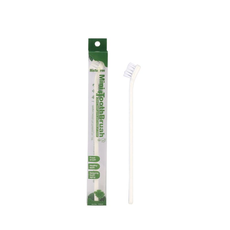 White Pet Toothbrush 5 Pack - PP Single Head Dental Cleaning Brush — image 1