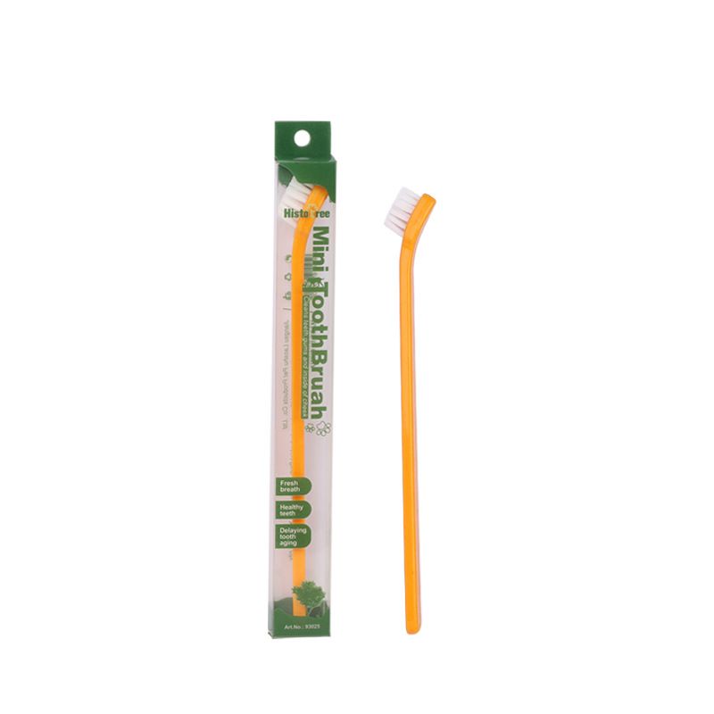 Orange Pet Toothbrush 5 Pack - PP Single Head Dental Cleaning Brush
