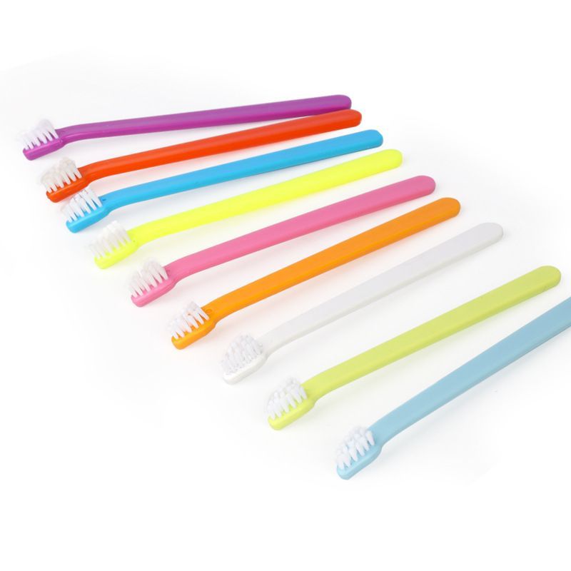 Tangerine Pet Toothbrush 5 Pack - PP Single Head Dental Cleaning Brush view 2