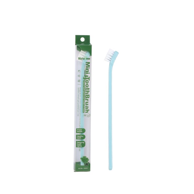 Light blue Pet Toothbrush 5 Pack - PP Single Head Dental Cleaning Brush