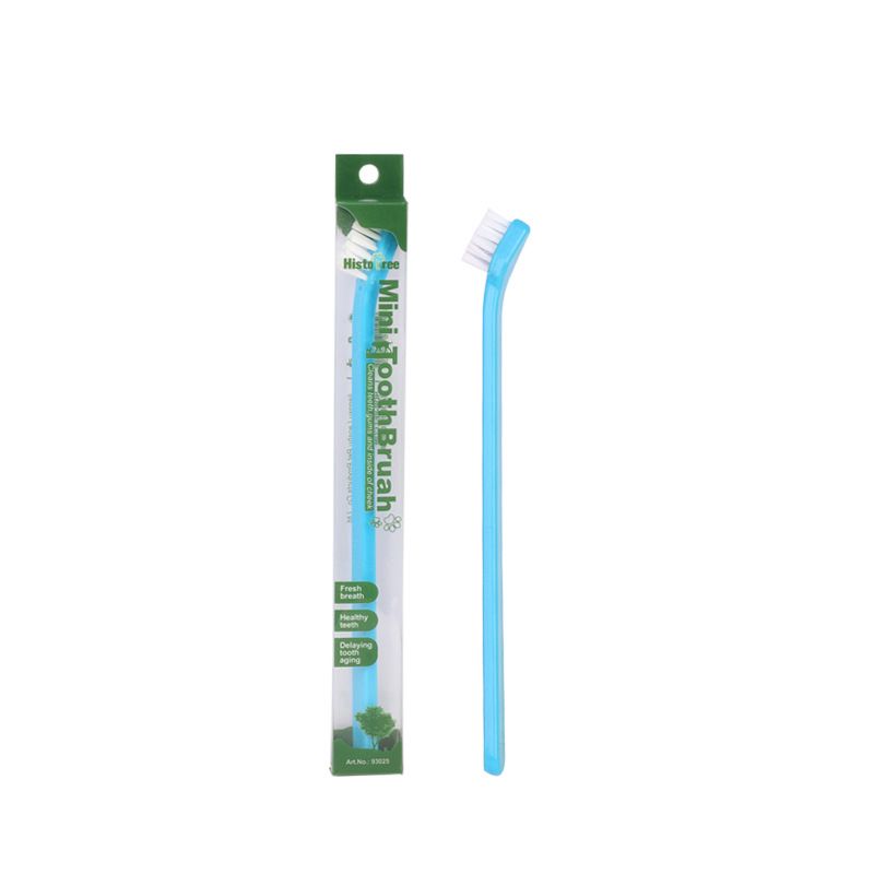 Blue Pet Toothbrush 5 Pack - PP Single Head Dental Cleaning Brush