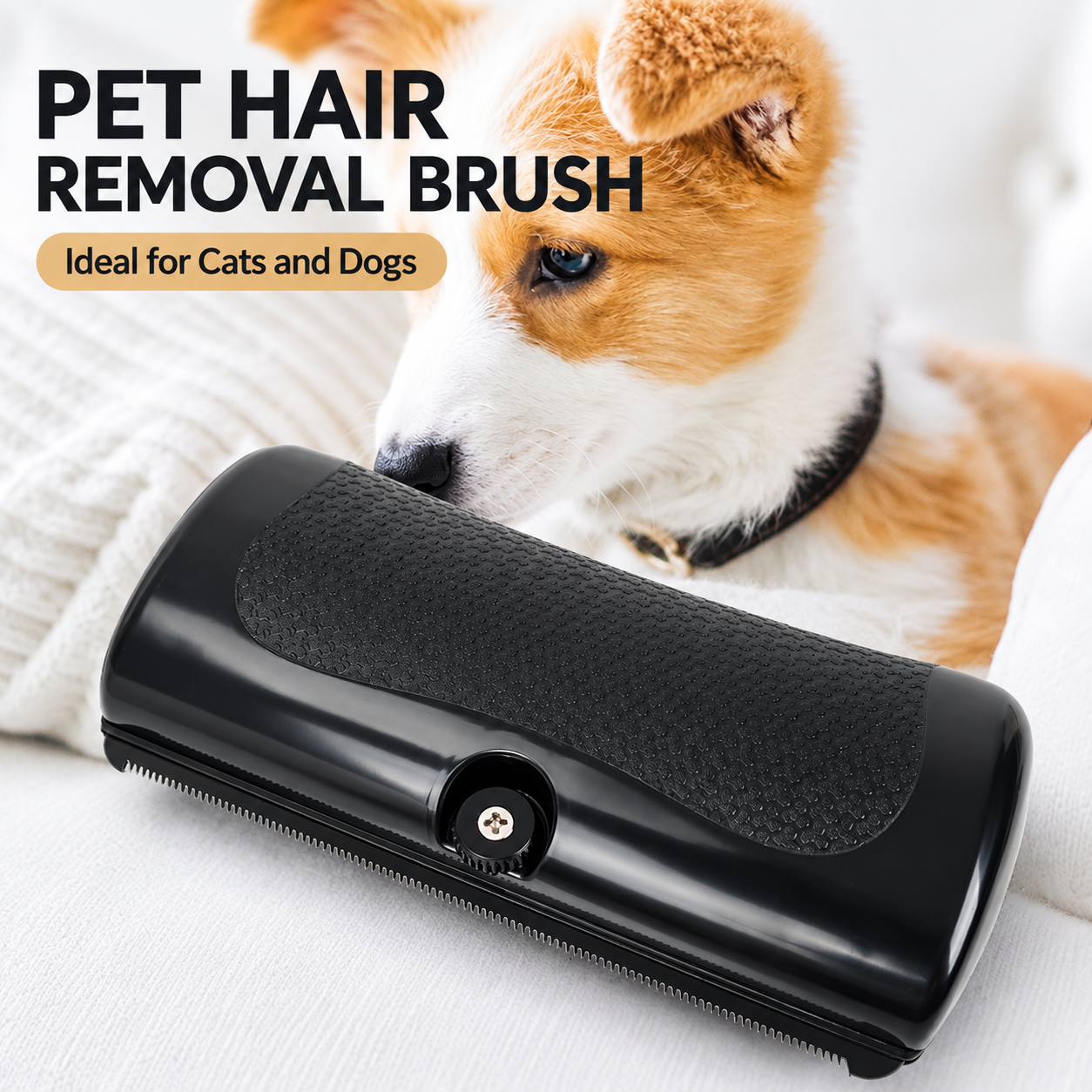 Pet Shedding Blade - Steel Serrated Grooming Comb view 2