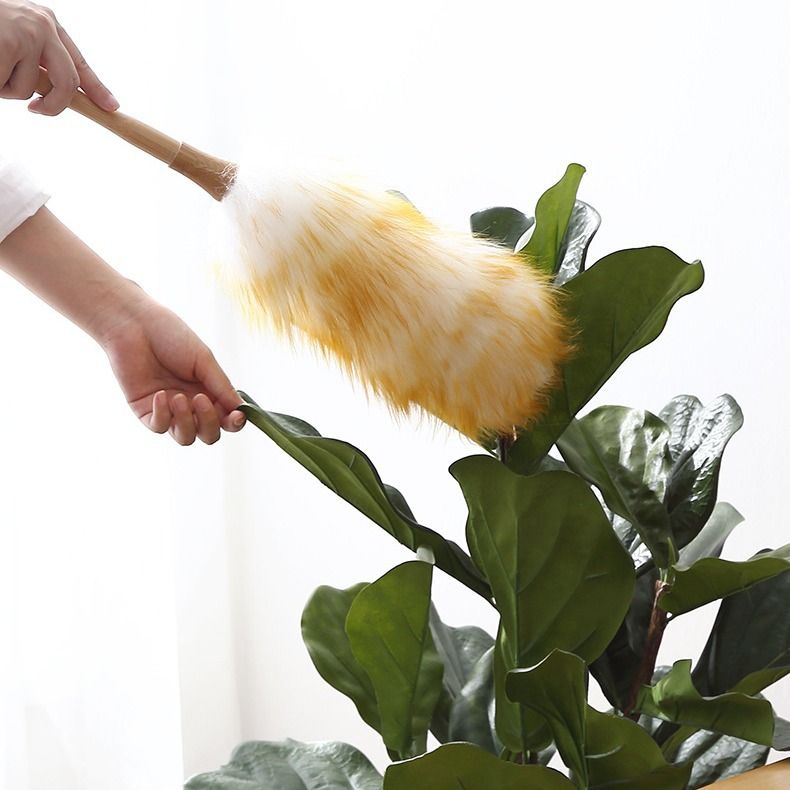 Wool Duster (Medium) - 21 cm Wooden Handle view 2