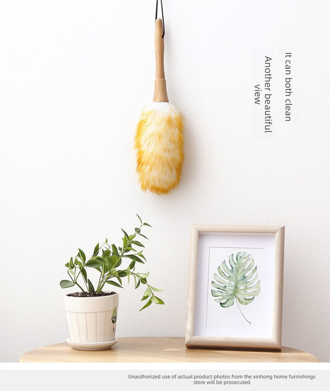 Wool Duster (Medium) - 21 cm Wooden Handle view 4