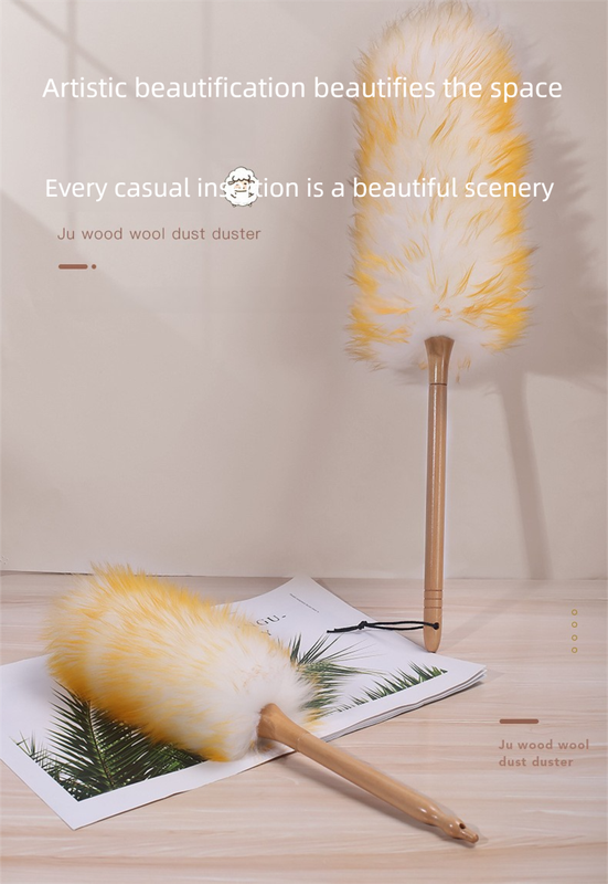 Wool Duster (Medium) - 21 cm Wooden Handle view 7